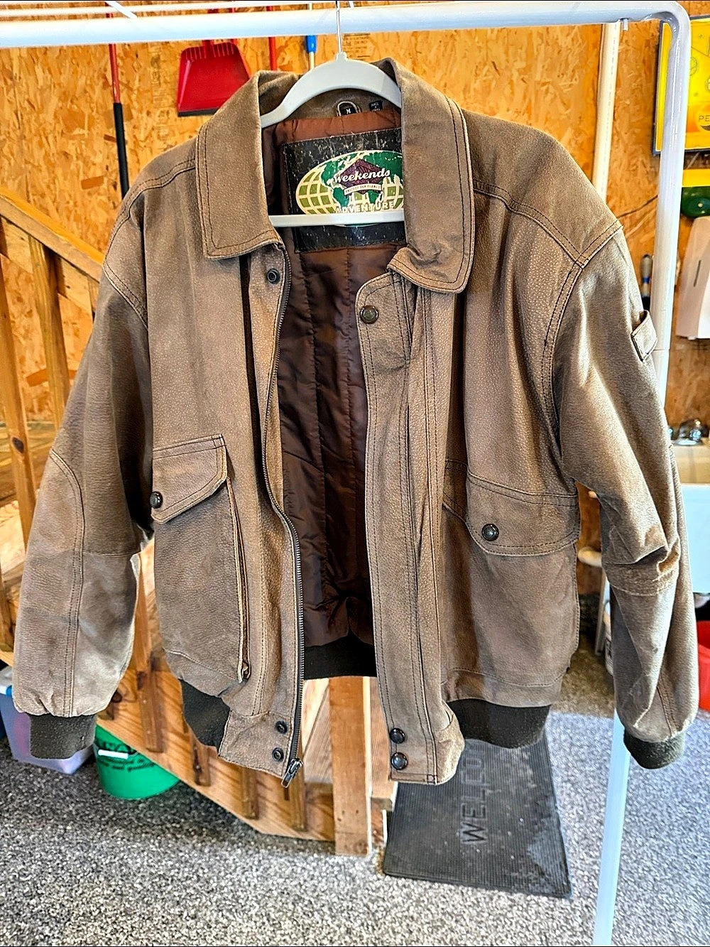 Weekend’s adventure Men's Brown Utility Jacket Like New